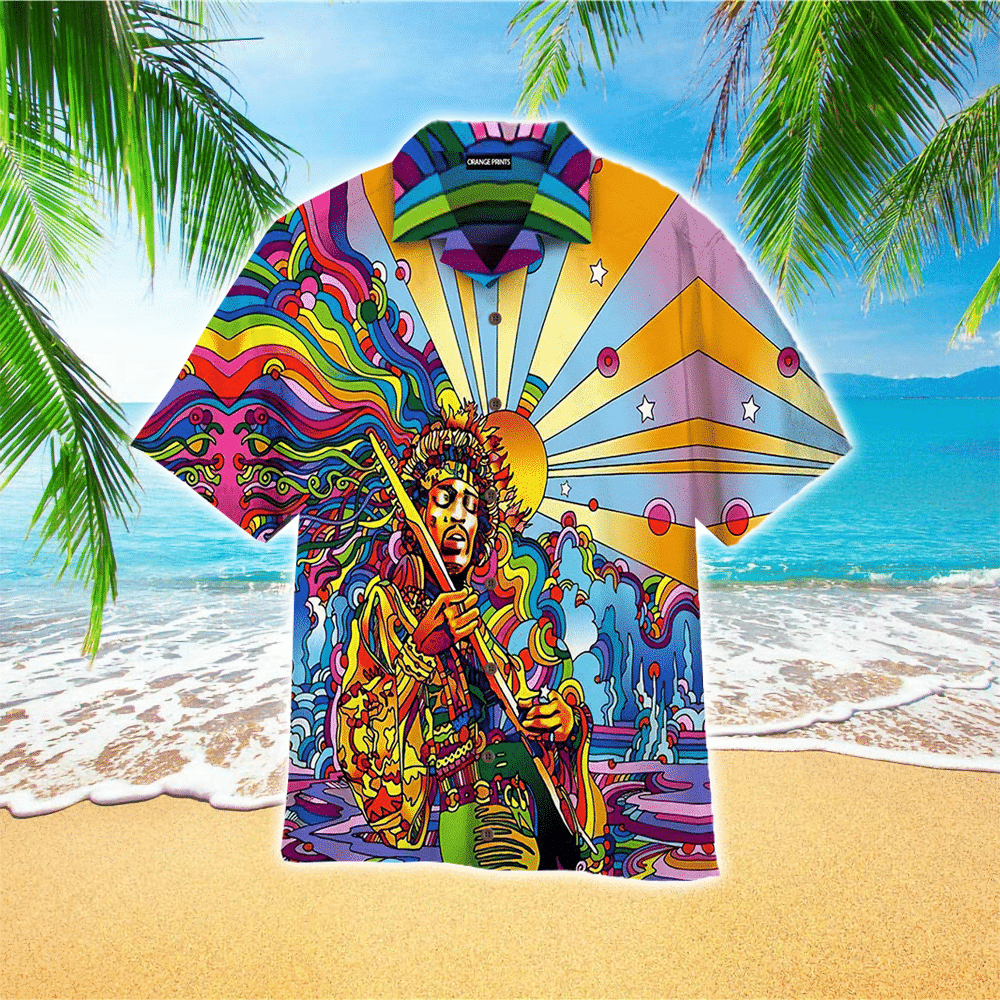 Hippie Style Hawaiian Shirt for Men and Women