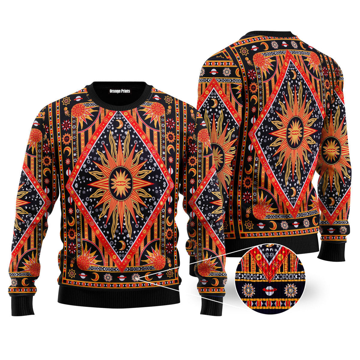 Hippie Style Ugly Christmas Sweater Ugly Sweater For Men Women