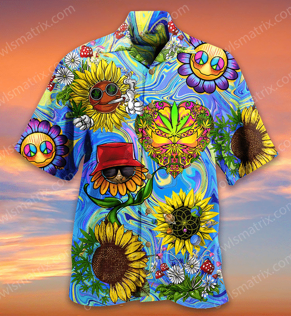 Hippie Sunflowers Peace Life Color Limited - Hawaiian Shirt 22 - Hawaiian Shirt For Men, Hawaiian Shirt For Women, Aloha Shirt