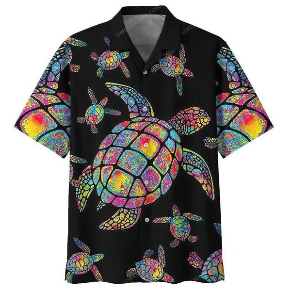 Hippie Turtle Love Ocean Limited - Hawaiian Shirt Hawaiian Shirt For Men