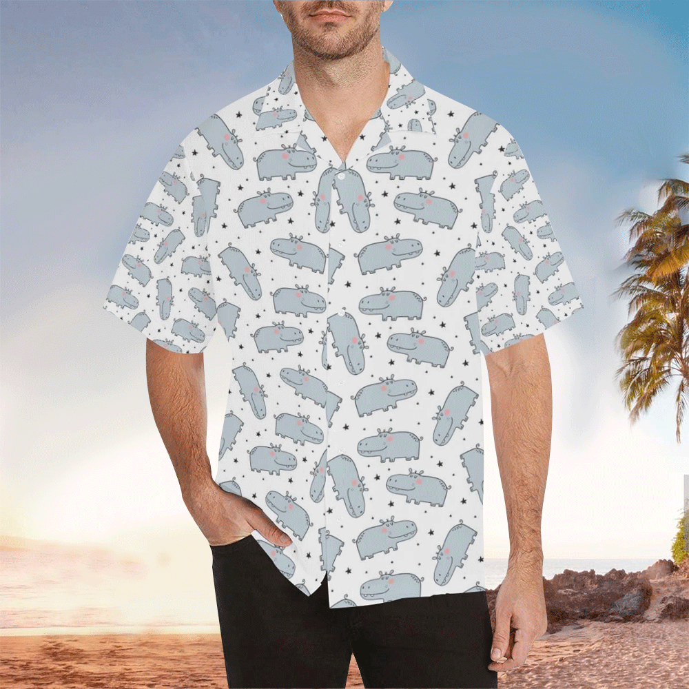 Hippo Aloha Hawaii Shirt Perfect Hawaiian Shirt For Hippo Lover Shirt for Men and Women