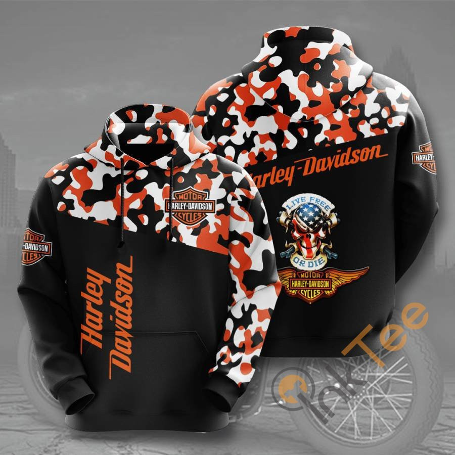 Hobbies Motorcycles Harley Davidson Usa 164 Hoodie 3D