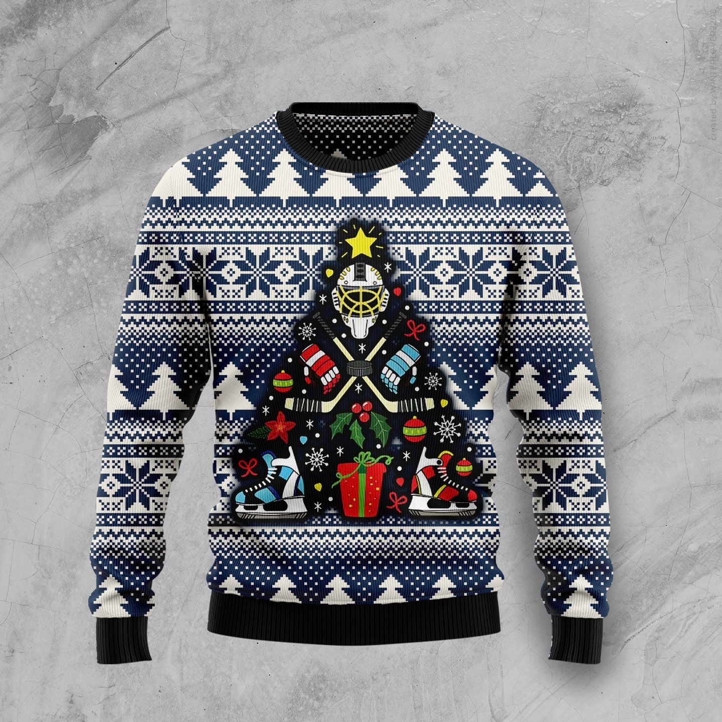 Hockey Ugly Christmas Sweater Ugly Sweater For Men Women, Holiday Sweater