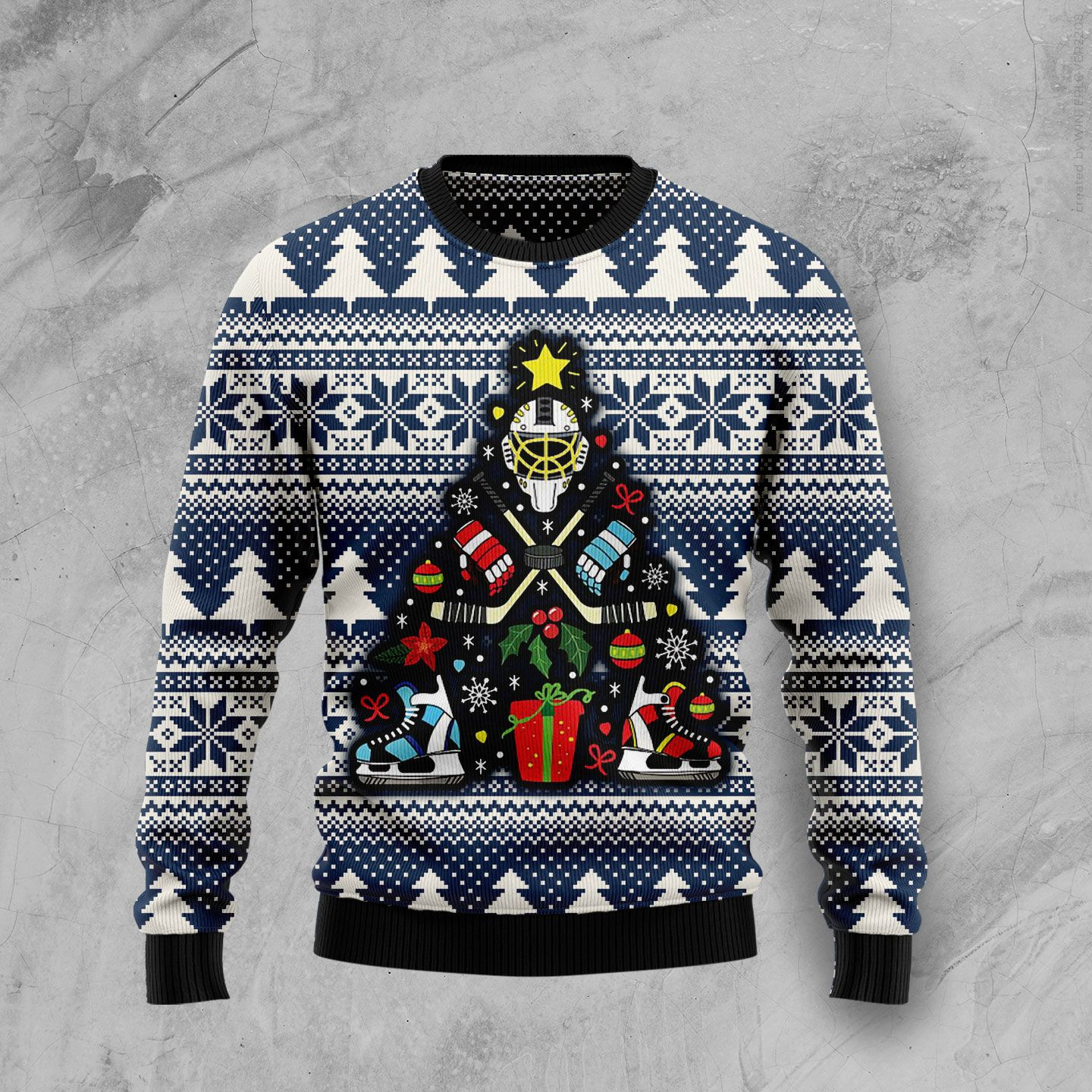 Hockey Ugly Christmas Sweater