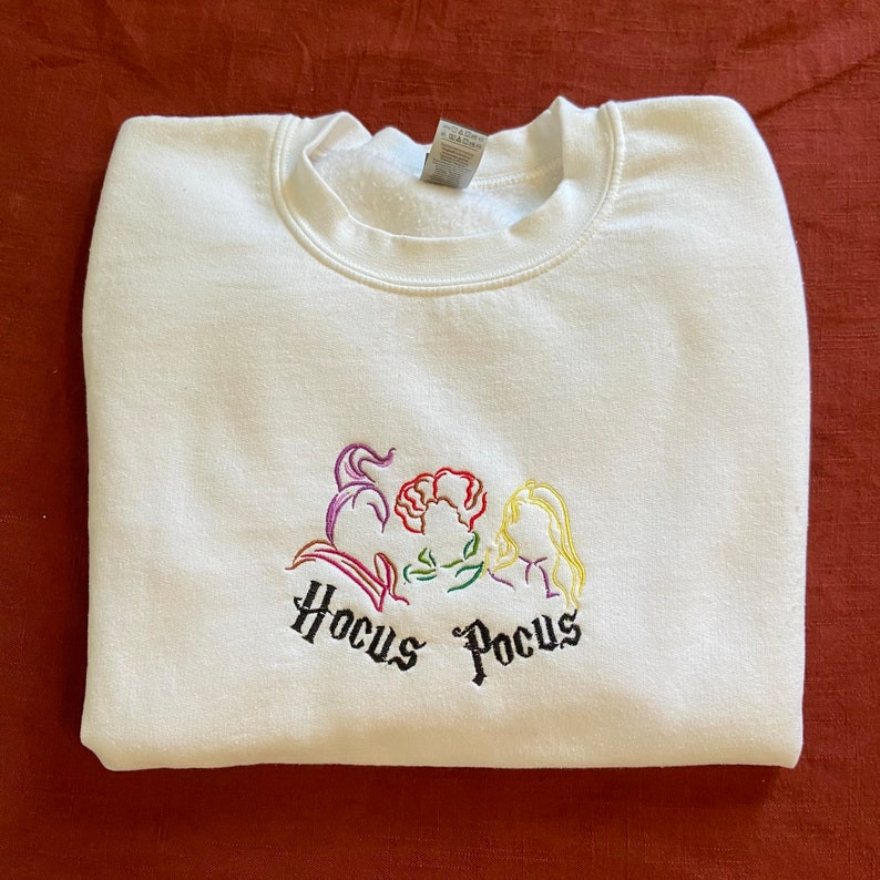 Hocus Pocus Embroidered Sweatshirt - Cute Halloween Sweatshirt