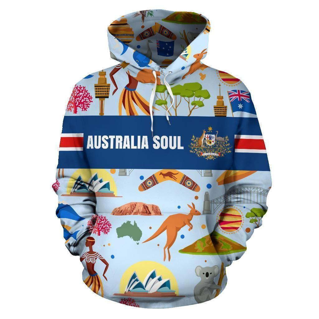 Hoodie Australia Soul 3D All Over Print
