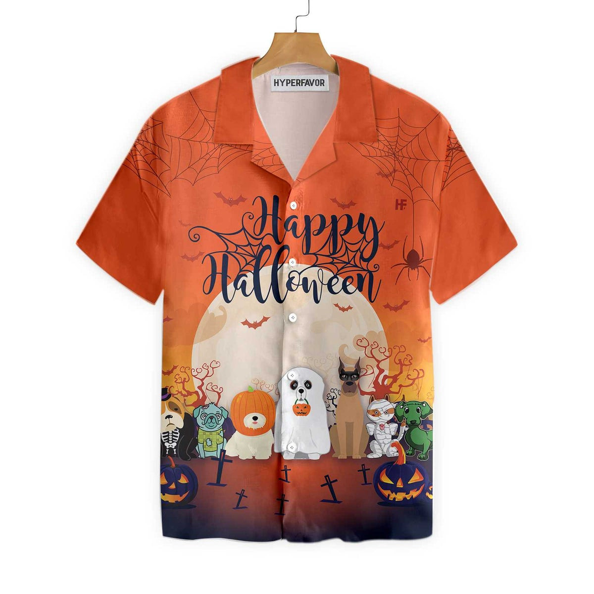 Horror Characters Dogs Halloween Hawaiian Shirt Unique Halloween Shirt For Men And Women