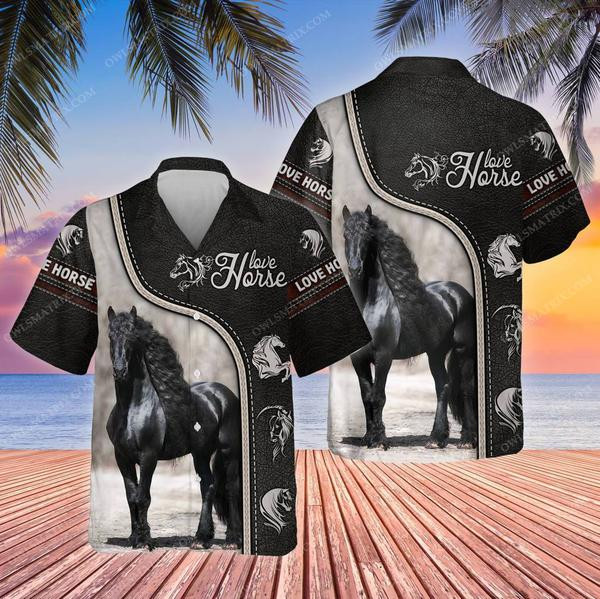 Horse Black Lover Limited Edition - Hawaiian Shirt - Hawaiian Shirt For Men