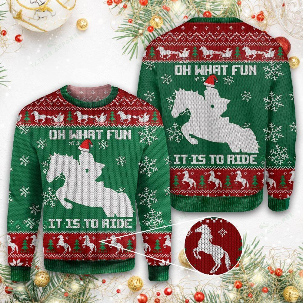 Horse Lover Ugly Christmas Sweater Ugly Sweater For Men Women
