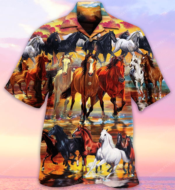 Horse Run Run Limited Edition - Hawaiian Shirt Hawaiian Shirt For Men