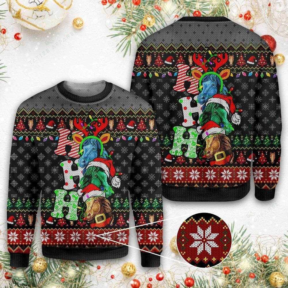 Horse Ugly Christmas Sweater Ugly Sweater For Men Women