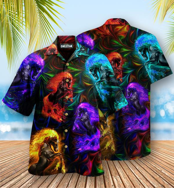 Horses Firing Edition - Hawaiian Shirt - Hawaiian Shirt For Men, Hawaiian Shirt For Women, Aloha Shirt