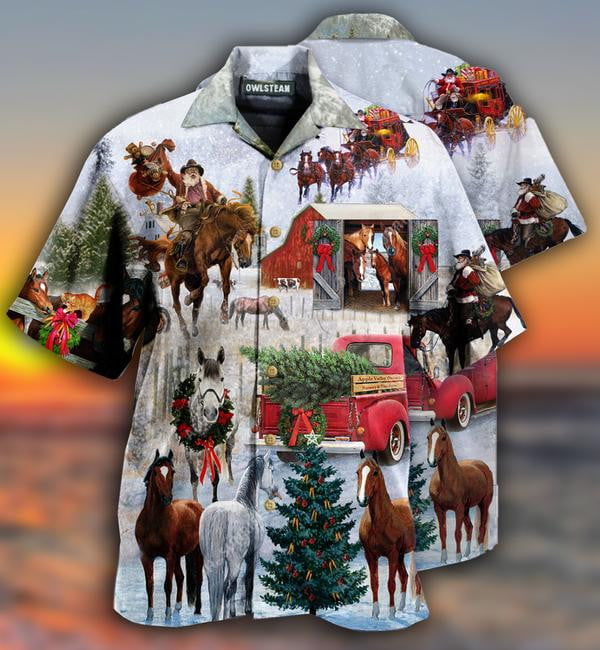 Horses Want Merry Christmas Limited - Hawaiian Shirt - Hawaiian Shirt For Men, Hawaiian Shirt For Women, Aloha Shirt