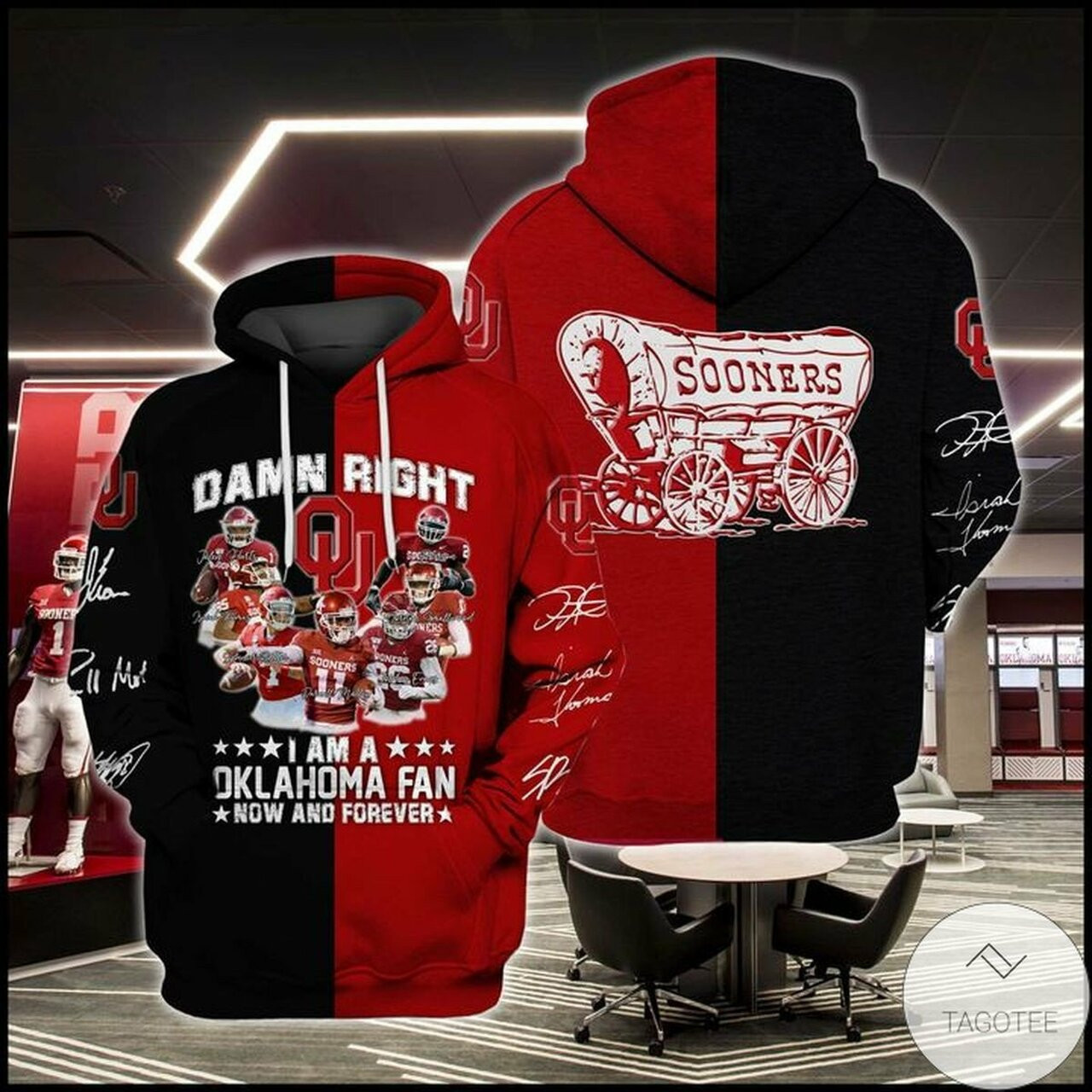 Hot Damn Right I Am A Oklahoma Fan 3d All Over Print Hoodie