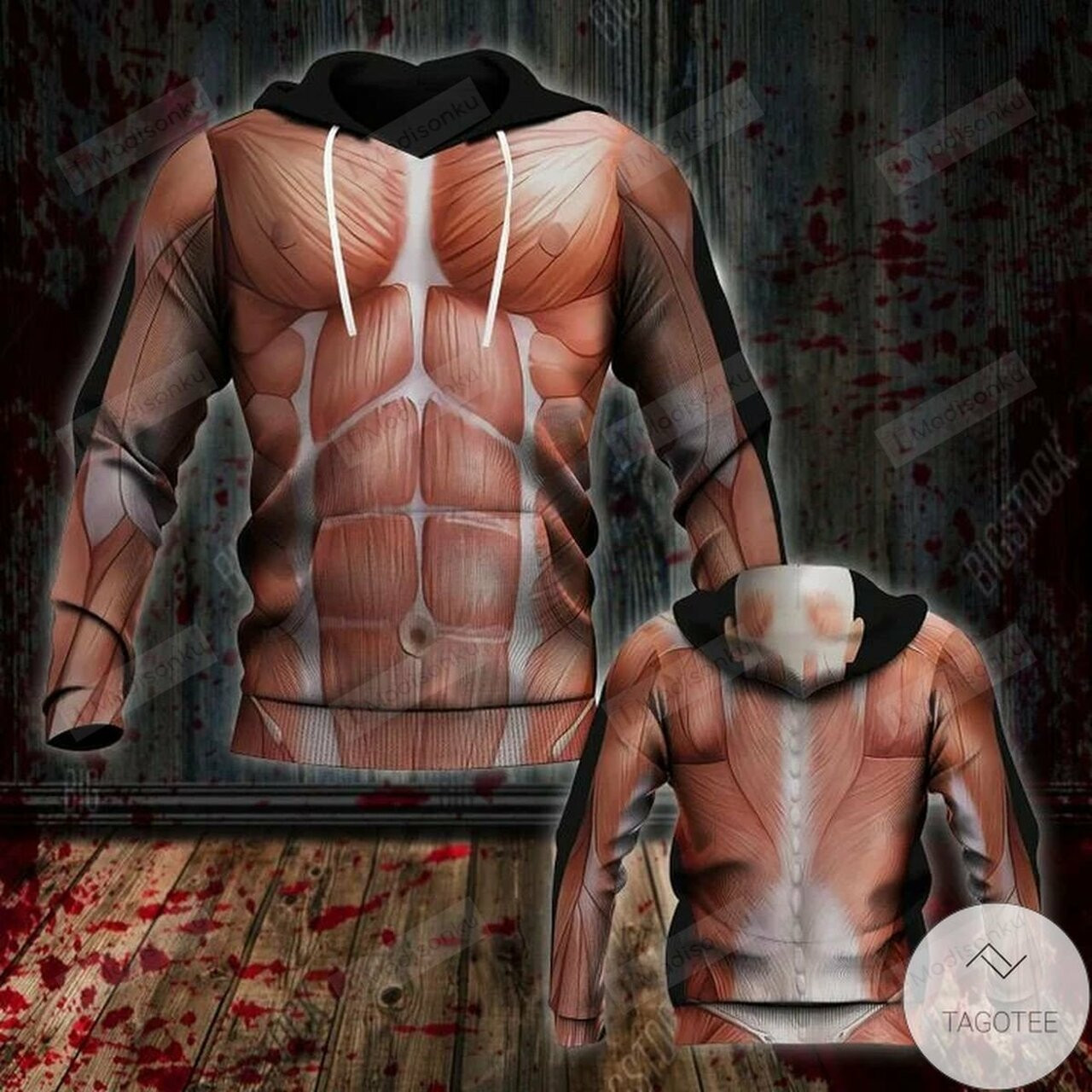 Hot Deal Halloween Human Muscle 3d All Over Print Hoodie