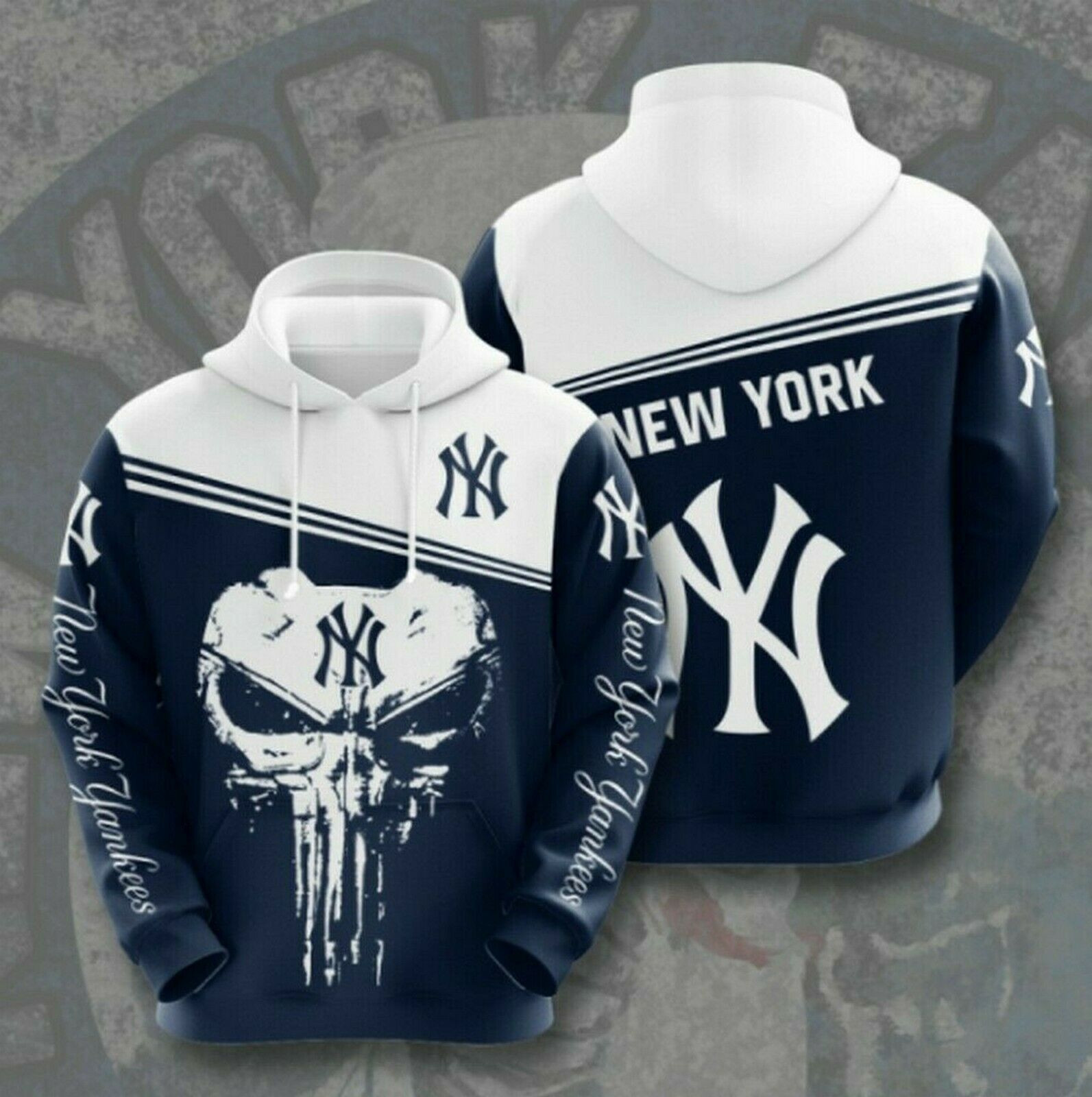 Hot New York Yankees Hoodie 3D All Over Print Size Full Men