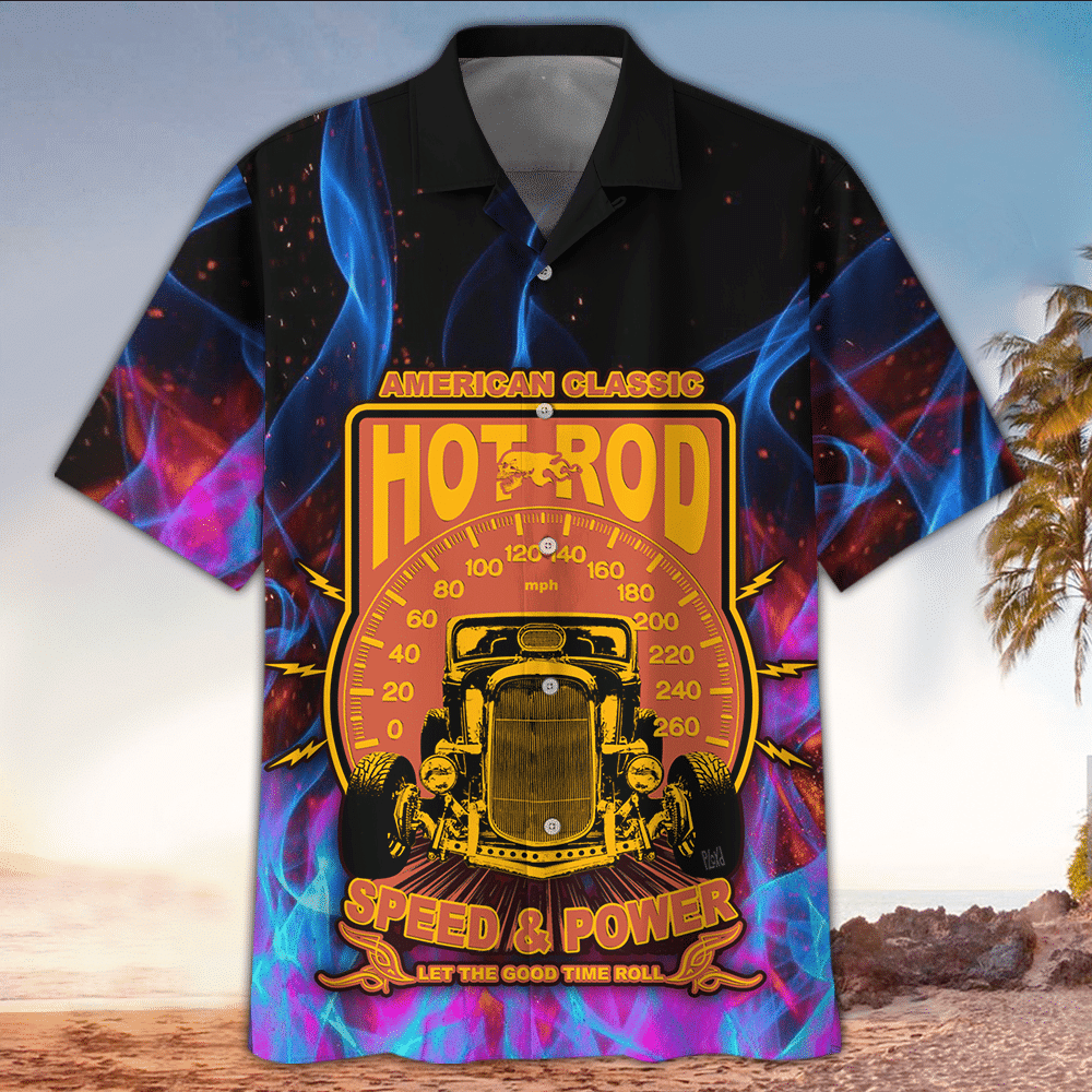 Hot Rod Aloha Shirt Hawaiian Shirt For Hot Rod Lovers Shirt For Men and Women