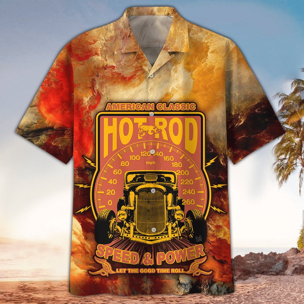 Hot Rod Aloha Shirt Perfect Hawaiian Shirt For Hot Rod Lover Summer Aloha Shirt