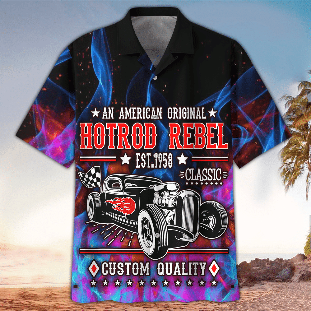 Hot Rod Aloha Shirt Perfect Hawaiian Shirt For Hot Rod Lover Summer Aloha Shirt