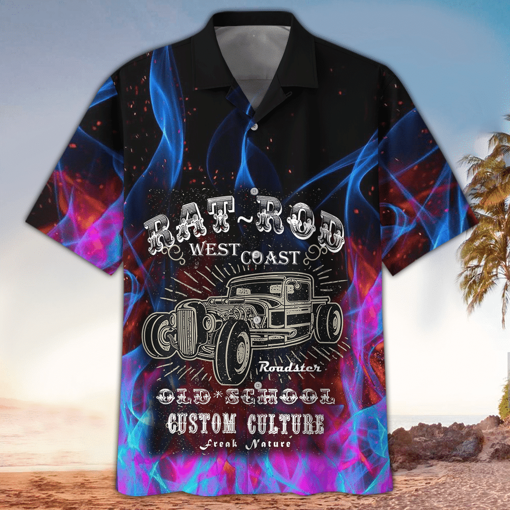 Hot Rod Apparel Hot Rod Button Up Shirt For Men and Women