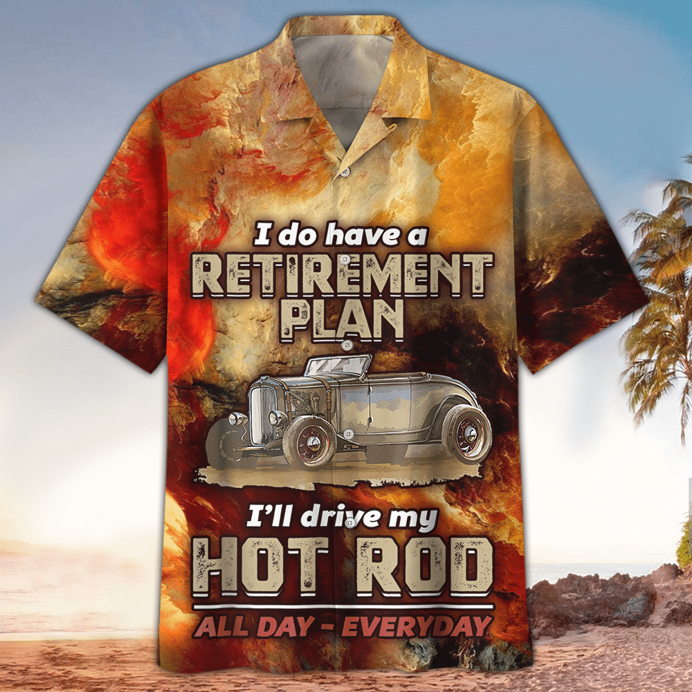 Hot Rod Apparel Hot Rod Button Up Shirt For Men and Women