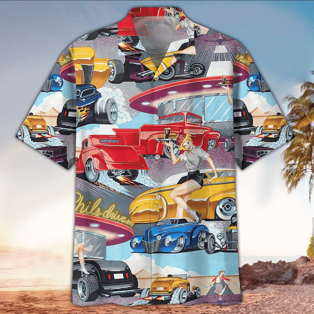 Hot Rod Hawaiian Shirt Hot Rod Shirt For Hot Rod Lover Shirt For Men and Women