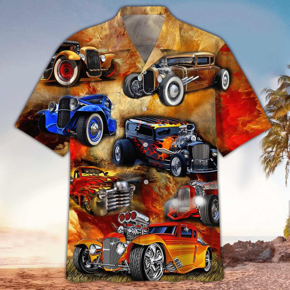 Hot Rod Hawaiian Shirt Hot Rod Shirt For Hot Rod Lover Shirt For Men and Women