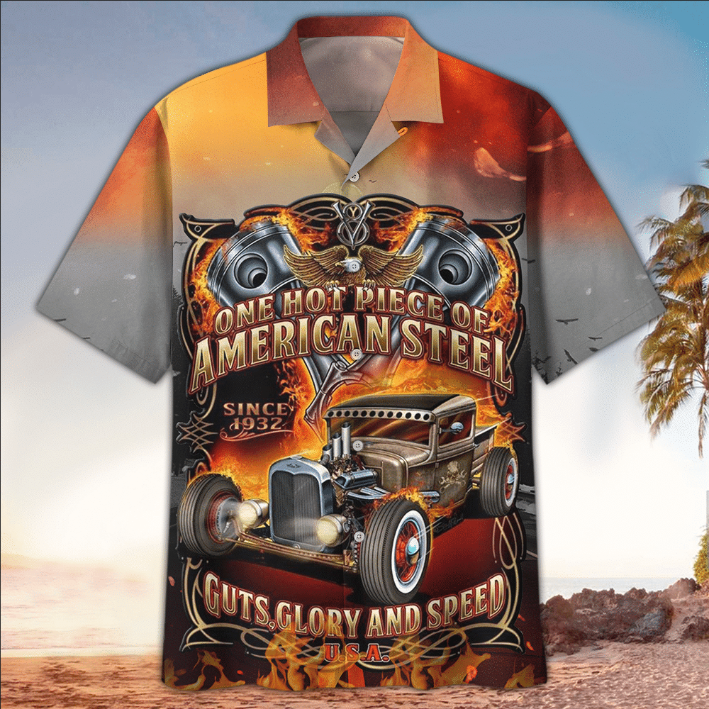 Hot Rod Hawaiian Shirt Perfect Hot Rod Clothing Summer Aloha Shirt