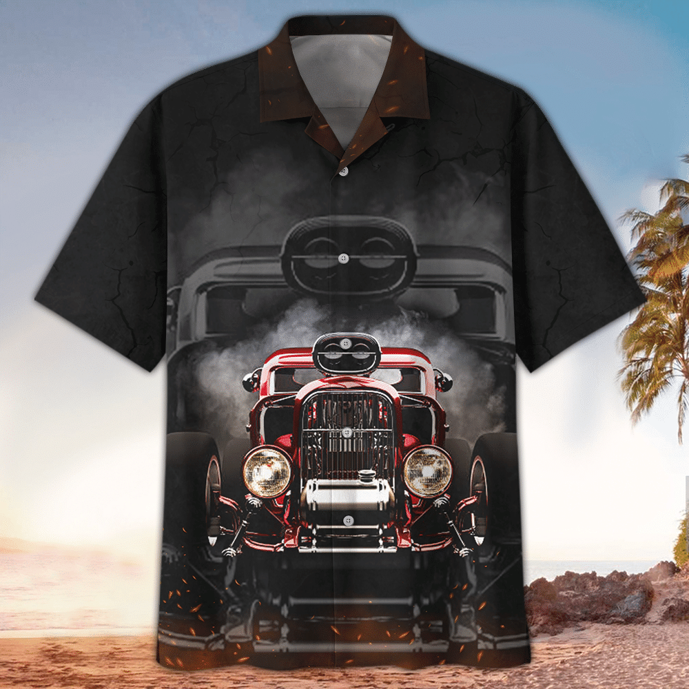 Hot Rod Hawaiian Shirt Perfect Hot Rod Clothing Summer Aloha Shirt