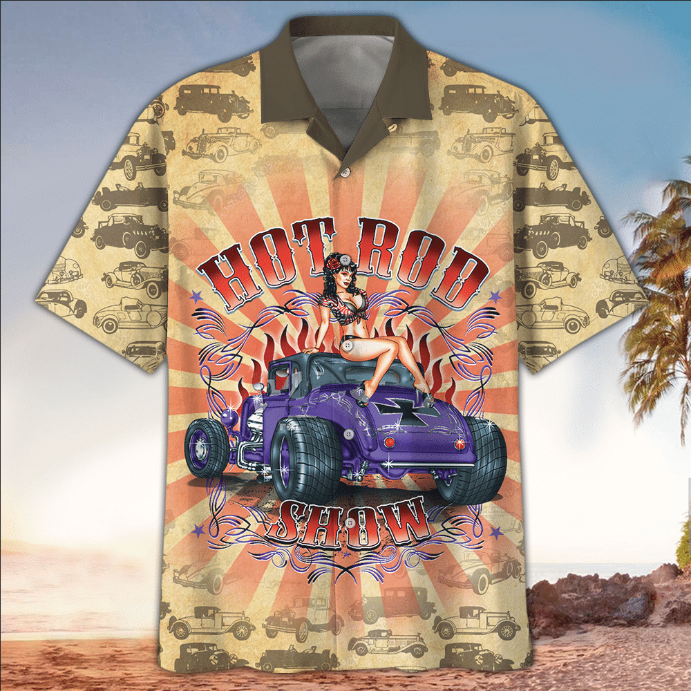 Hot Rod Hawaiian Shirt Perfect Hot Rod Clothing Summer Aloha Shirt