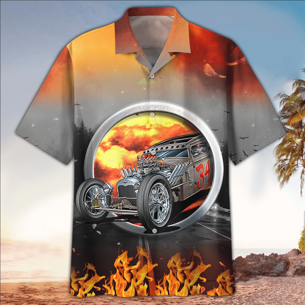 Hot Rod Shirt Hot Rod Hawaiian Shirt For Hot Rod Lovers Summer Aloha Shirt