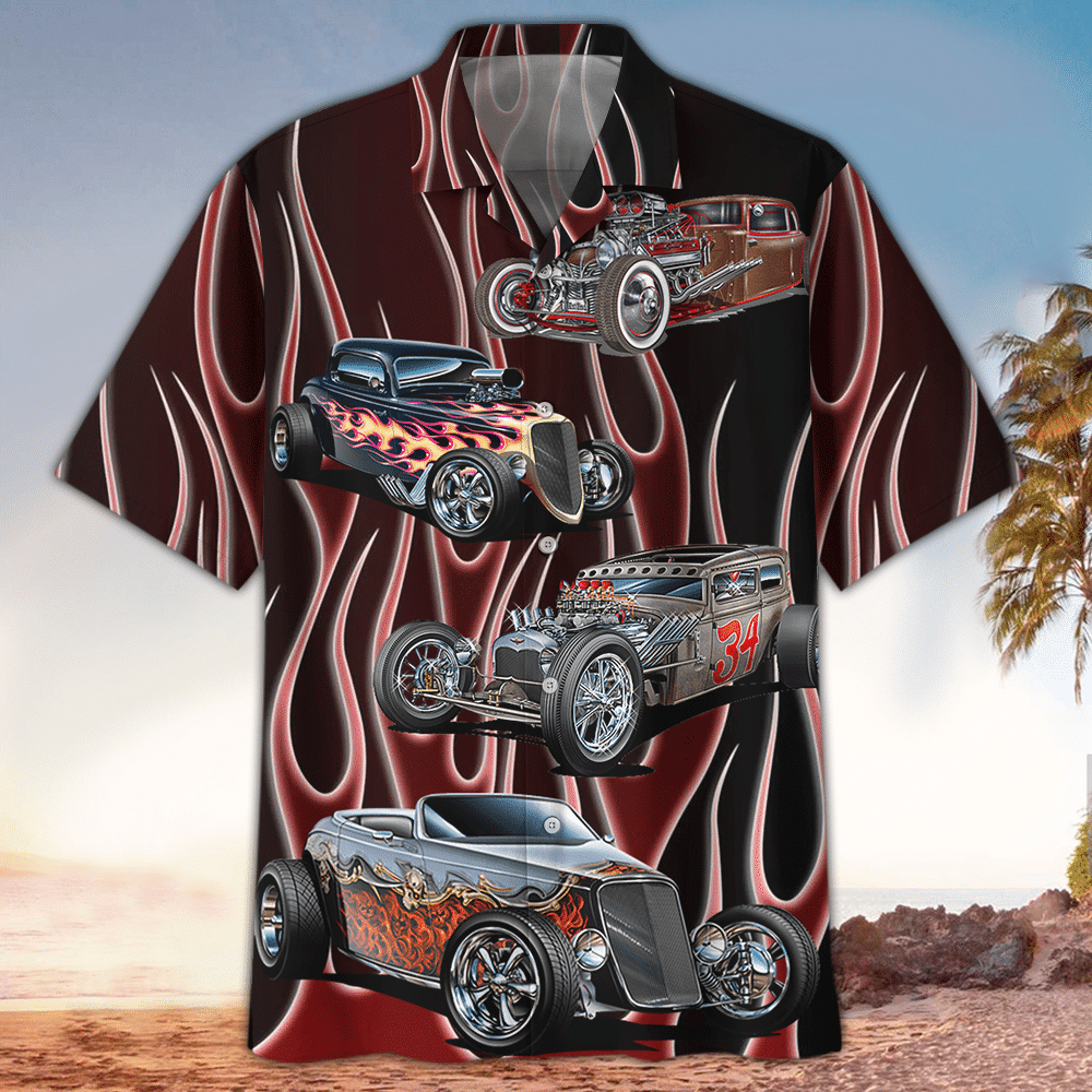 Hot Rod Shirt Hot Rod Hawaiian Shirt For Hot Rod Lovers Summer Aloha Shirt