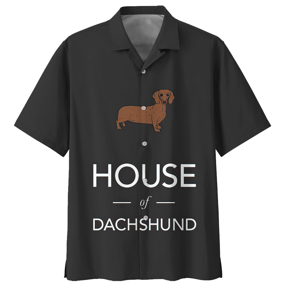 House Of Dachshund Aloha Hawaiian Shirt Colorful Short Sleeve Summer Beach Casual Shirt For Men And Women