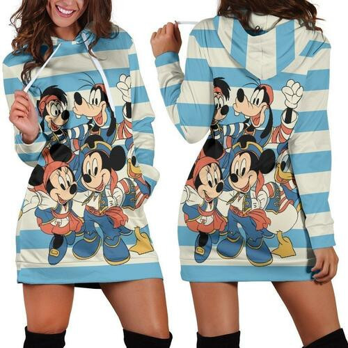 House Of Mouse Disney Womens Hoodie Dress Sweater Dress Sweatshirt Dresses Hoodie