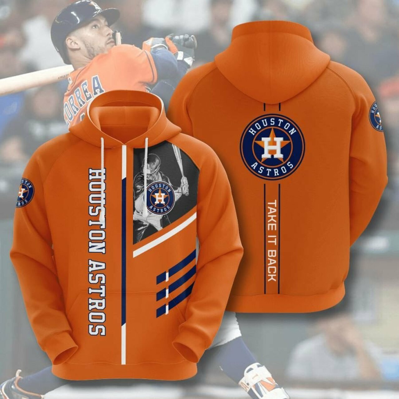 Houston Astros 3d All Over Print Hoodie