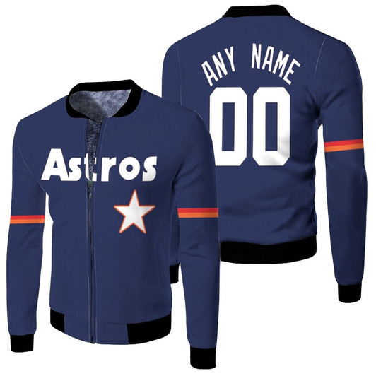 Houston Astros Mlb Baseball 1988 Navy 2019 Jersey Style Custom Gift For Astros Fans Fleece Bomber Jacket