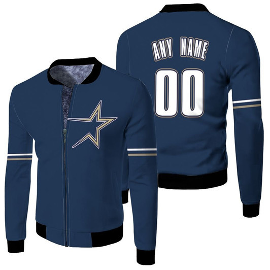 Houston Astros Mlb Baseball Team 1997 Navy Jersey Style Custom Gift For Astros Fans Fleece Bomber Jacket