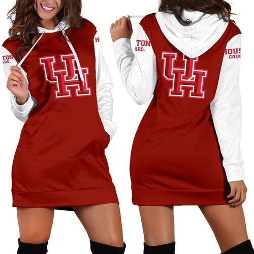 Houston Cougars Hoodie Dress Sweater Dress Sweatshirt Dress 3d All Over Print For Women Hoodie