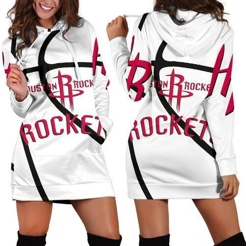 Houston Rockets Hoodie Dress Sweater Dress Sweatshirt Dress 3d All Over Print For Women Hoodie