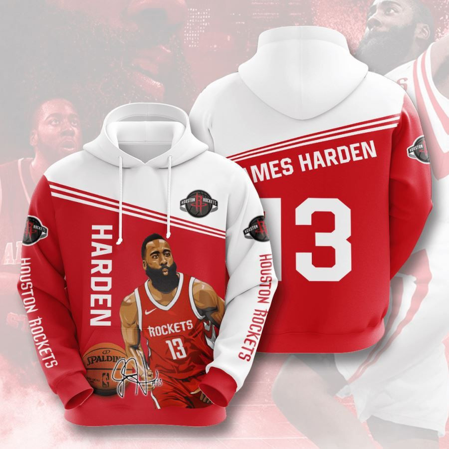 Houston Rockets No786 Custom Hoodie 3D All Over Print