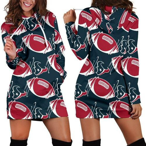 Houston Texans Hoodie Dress Sweater Dress Sweatshirt Dress 3d All Over Print For Women Hoodie