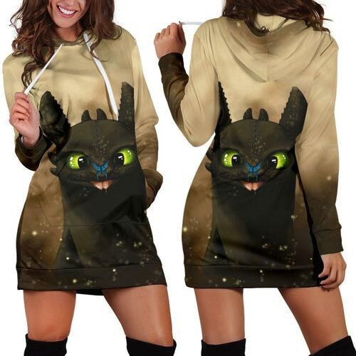 How To Train Dragon Hoodie Dress Sweater Dress Sweatshirt Dress 3d All Over Print For Women Hoodie