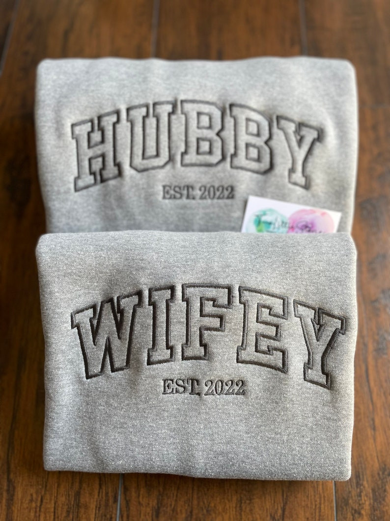 Couple Embroidered Sweatshirt