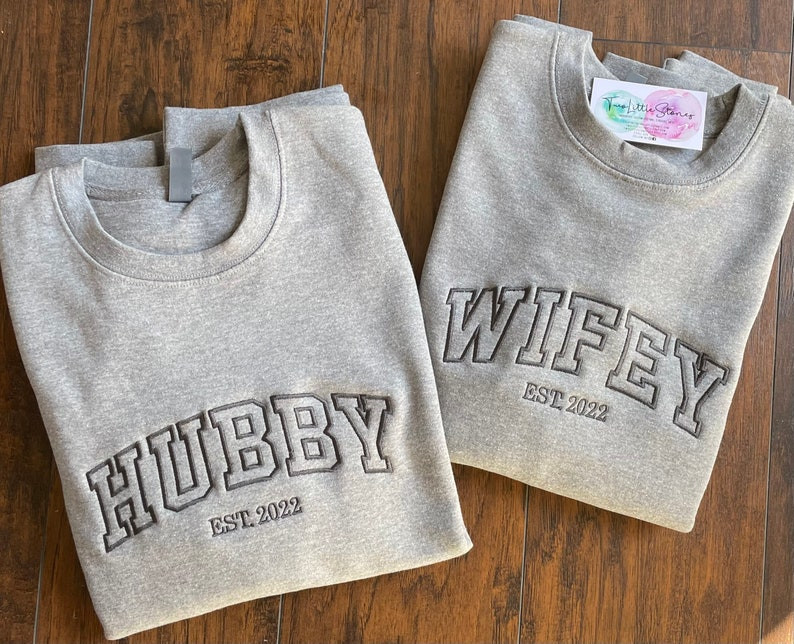 Hubby Crewneck Varsity Sweatshirt