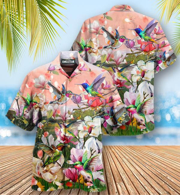 Humming Birds Blooming Magnolia Edition - Hawaiian Shirt - Hawaiian Shirt For Men, Hawaiian Shirt For Women, Aloha Shirt