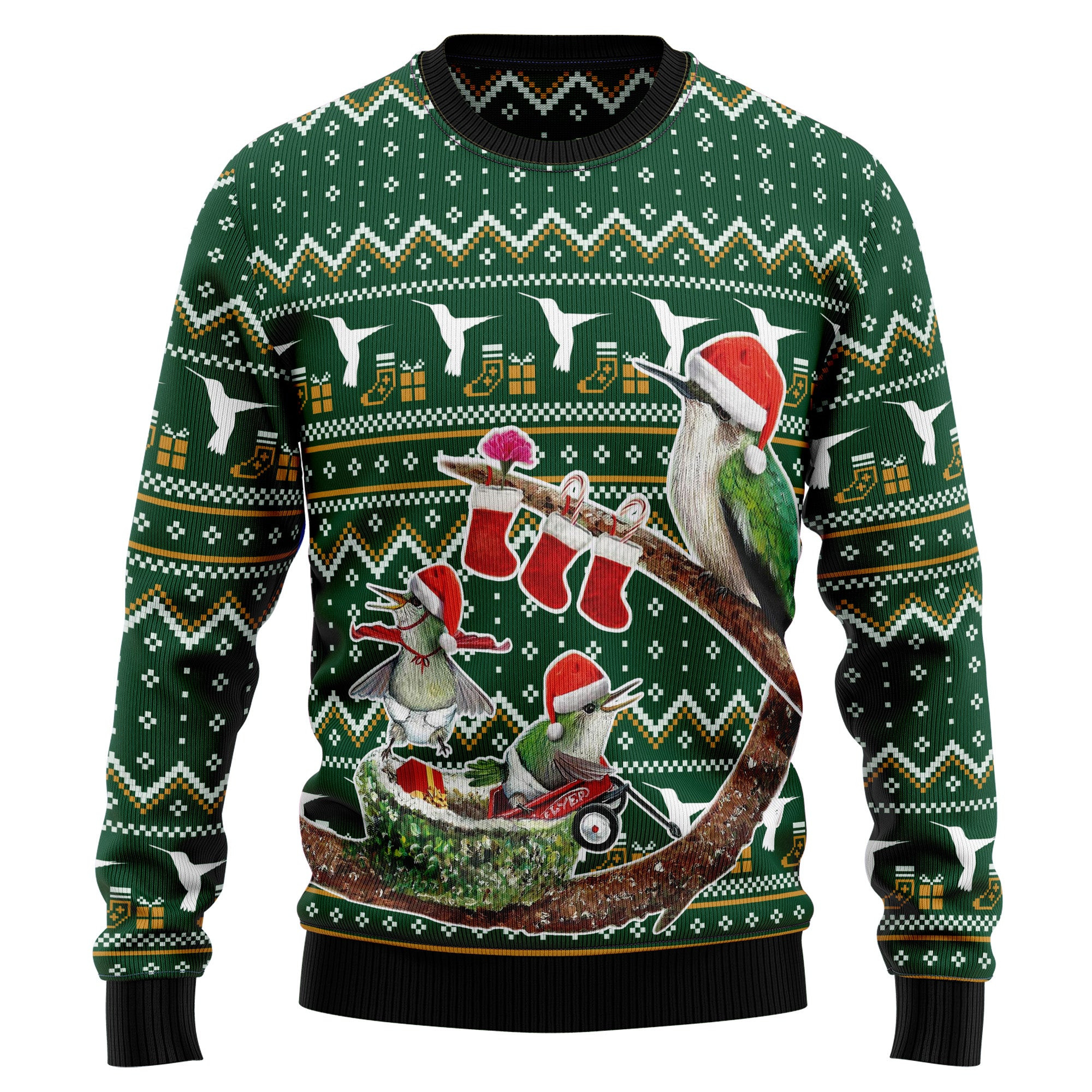 Hummingbird Family Xmas Ugly Christmas Sweater, Ugly Sweater For Men Women, Holiday Sweater