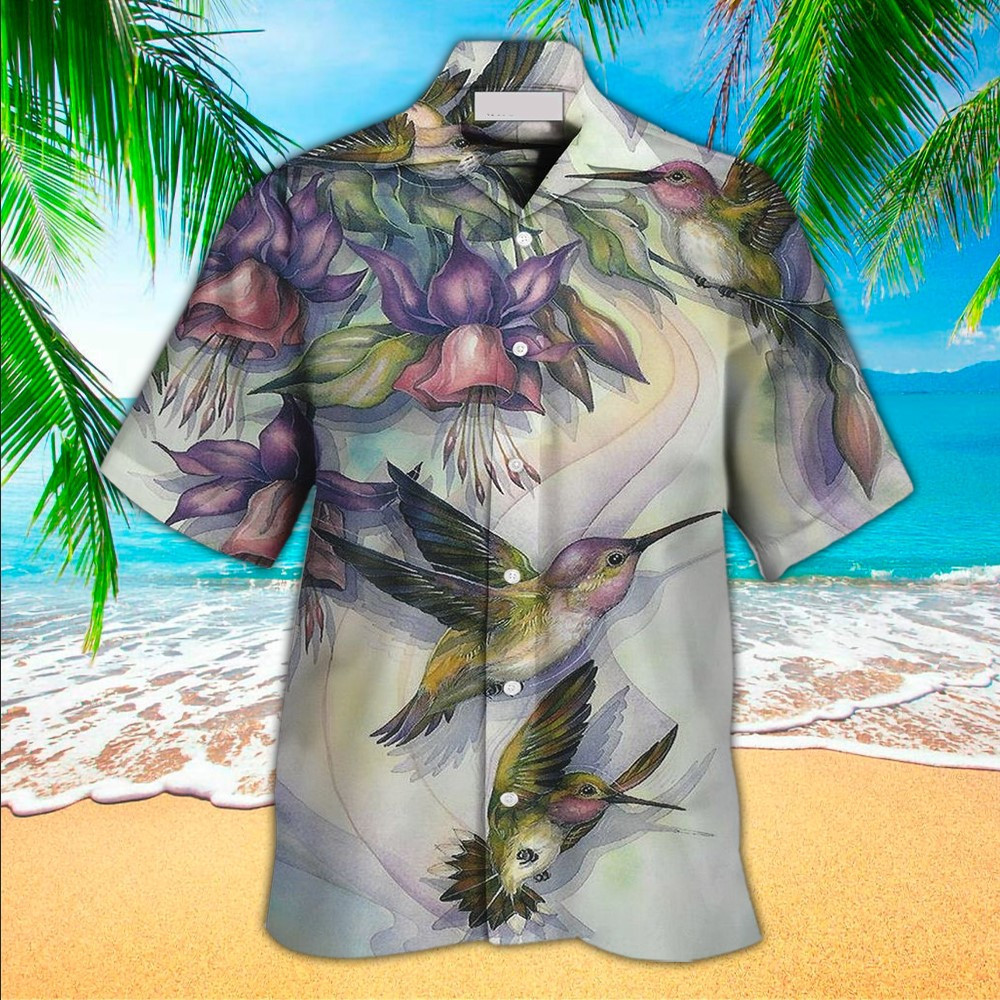 Hummingbirds Aloha Shirt Hawaiian Shirt For Hummingbirds Lovers Shirt For Men and Women