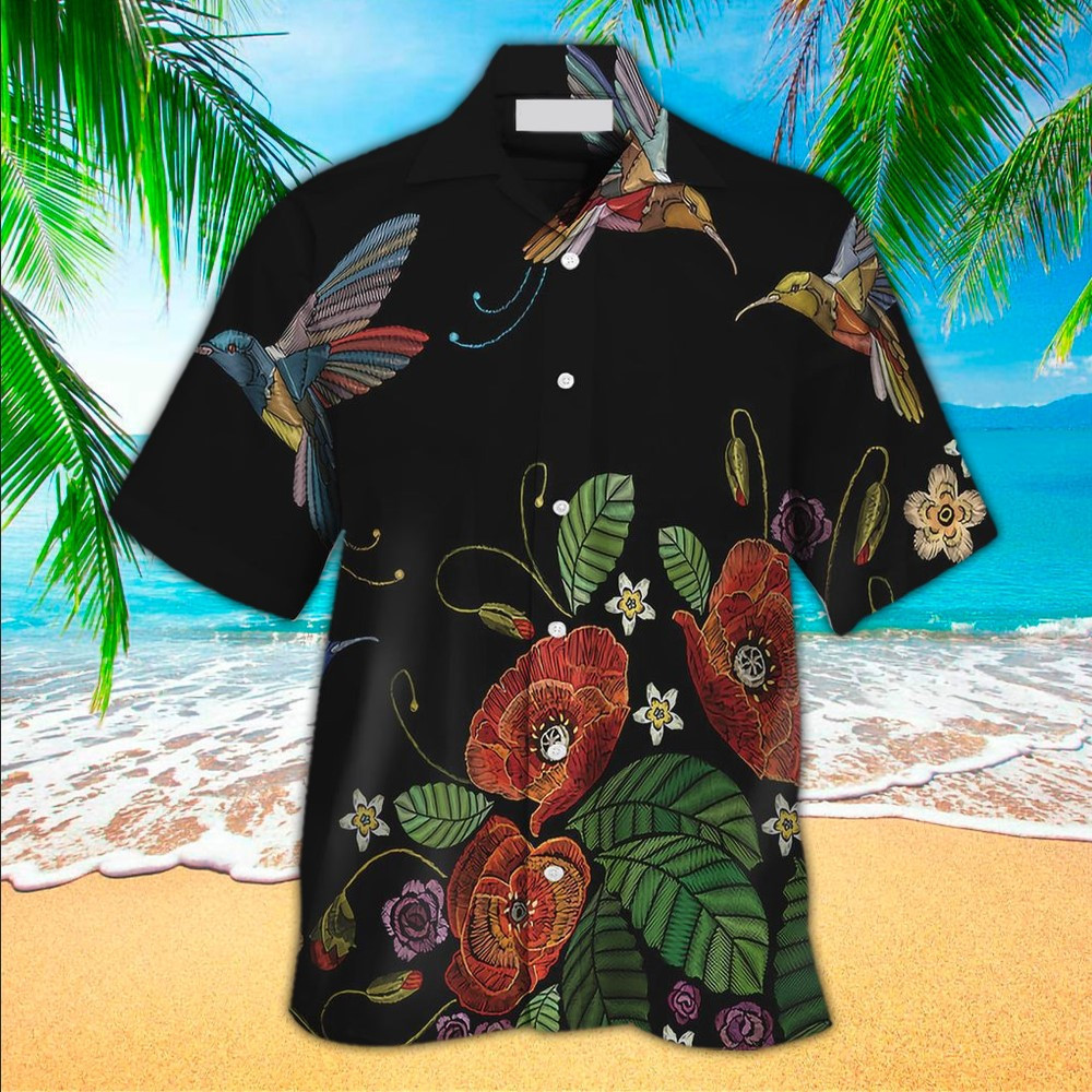 Hummingbirds Hawaiian Shirt Hummingbirds Button Up Shirt For Men and Women