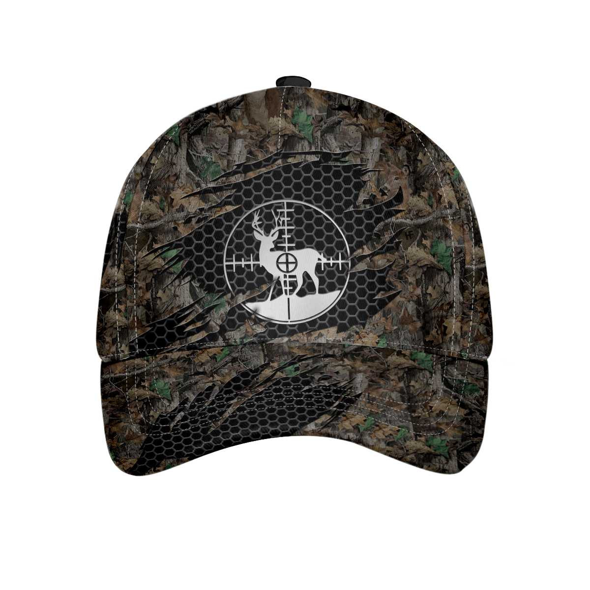 Hunting Ripped Camo Pattern Classic Cap Deer Hunting Camouflage Cap Gift For Hunters