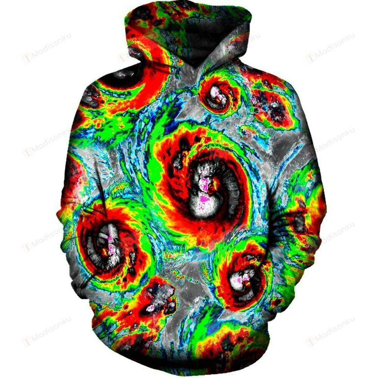 Hurricane 3d All Over Printed Hoodie